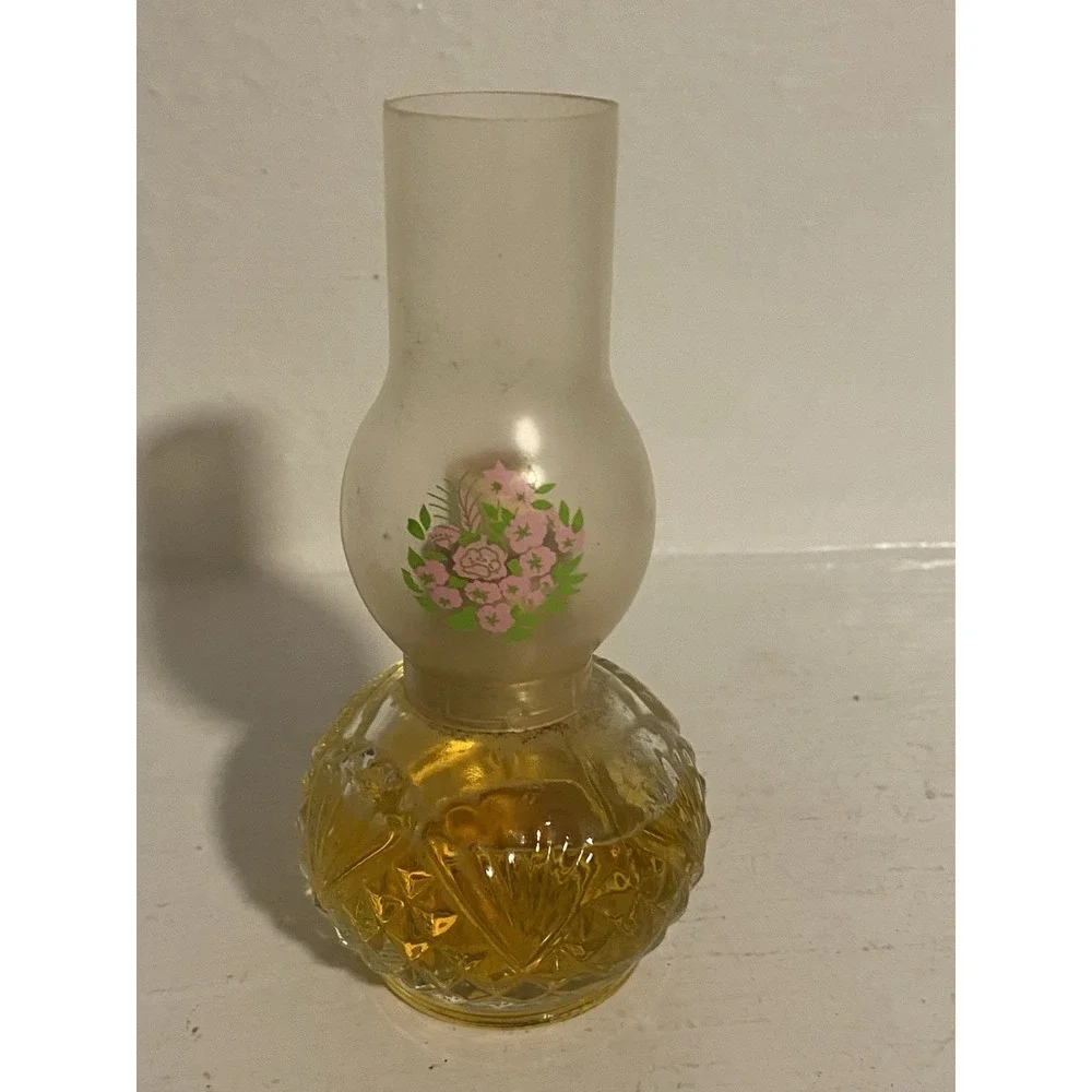 Vintage Avon ~ Oil Lamp Bottle Patchwork Cologne Spray